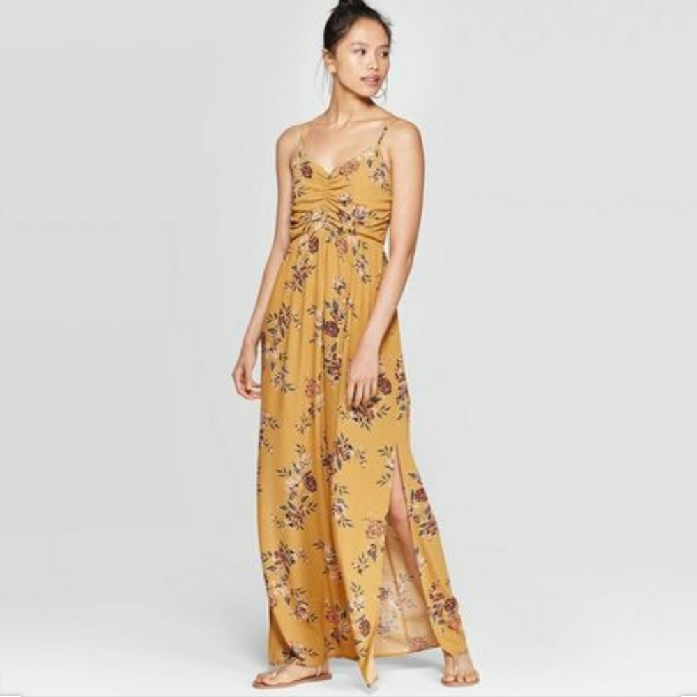 Women's Floral Print Sleeveless V-Neck Strappy Cin